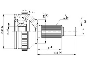 OPEN PARTS CVJ5201.10 jungčių komplektas, kardaninis velenas 
 Ratų pavara -> Sujungimai/komplektas
1023250, 1079584, 7024787, 7024788