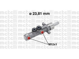 METELLI 05-0572 pagrindinis cilindras, stabdžiai 
 Stabdžių sistema -> Pagrindinis stabdžių cilindras
46010-00QAP, 4405404, 9121237, 77 01 207 979