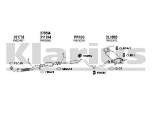 KLARIUS 700013U išmetimo sistema 
 Išmetimo sistema -> Išmetimo sistema, visa