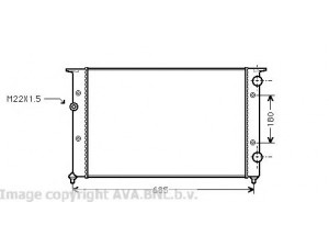 AVA QUALITY COOLING VW2102 radiatorius, variklio aušinimas 
 Aušinimo sistema -> Radiatorius/alyvos aušintuvas -> Radiatorius/dalys
1H0121253AE