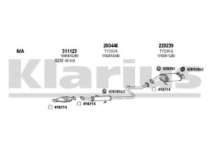KLARIUS 900180E išmetimo sistema 
 Išmetimo sistema -> Išmetimo sistema, visa