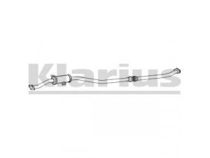 KLARIUS TY614J vidurinis duslintuvas 
 Išmetimo sistema -> Duslintuvas
1742028050