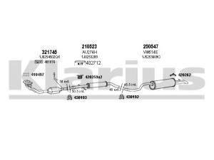 KLARIUS 931010E išmetimo sistema 
 Išmetimo sistema -> Išmetimo sistema, visa