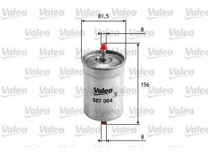 VALEO 587004 kuro filtras 
 Techninės priežiūros dalys -> Papildomas remontas
0060523432, 119113206100, 119113206101