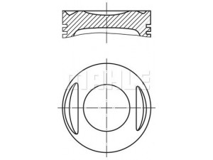 MAHLE ORIGINAL 009 20 00 stūmoklis 
 Variklis -> Cilindrai/stūmokliai
5893079, 5893080, 7734017, 7744166