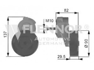 FLENNOR FS99267 įtempiklio skriemulys, V formos rumbuotas diržas 
 Diržinė pavara -> V formos rumbuotas diržas/komplektas -> Įtempiklio skriemulys
04483214, 04612894, 04612894AB