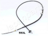 JAPANPARTS BC-553L trosas, stovėjimo stabdys 
 Stabdžių sistema -> Valdymo svirtys/trosai
MN102247