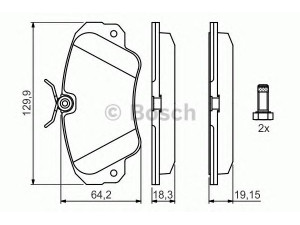 BOSCH 0 986 460 939 stabdžių trinkelių rinkinys, diskinis stabdys 
 Techninės priežiūros dalys -> Papildomas remontas
1605004, 1605033, 1605782, 1605932