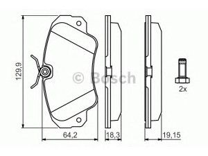 BOSCH 0 986 460 939 stabdžių trinkelių rinkinys, diskinis stabdys 
 Techninės priežiūros dalys -> Papildomas remontas
1605004, 1605033, 1605782, 1605932