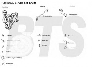 BTS Turbo T981523BL kompresorius, įkrovimo sistema 
 Išmetimo sistema -> Turbokompresorius