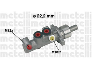 METELLI 05-0309 pagrindinis cilindras, stabdžiai 
 Stabdžių sistema -> Pagrindinis stabdžių cilindras
77 01 205 405, 77 01 205 405