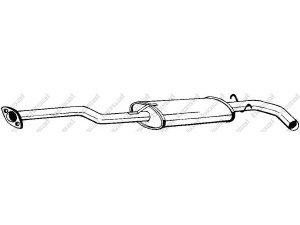 BOSAL 280-767 vidurinis duslintuvas 
 Išmetimo sistema -> Duslintuvas
CRC-9537, GEX-33452