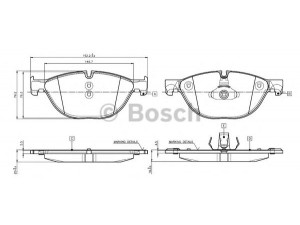 BOSCH 0 986 TB3 137 stabdžių trinkelių rinkinys, diskinis stabdys 
 Techninės priežiūros dalys -> Papildomas remontas
34 11 6 775 322, 34 11 6 793 021