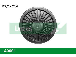 LUCAS ENGINE DRIVE LA0091 kreipiantysis skriemulys, V formos rumbuotas diržas 
 Diržinė pavara -> V formos rumbuotas diržas/komplektas -> Laisvasis/kreipiamasis skriemulys