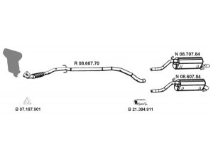 EBERSPÄCHER 082733 išmetimo sistema 
 Išmetimo sistema -> Išmetimo sistema, visa