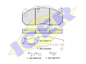 ICER 151040-127 stabdžių trinkelių rinkinys, diskinis stabdys 
 Techninės priežiūros dalys -> Papildomas remontas
81 50820 5006, 81 50820 5020, 81 50820 5040