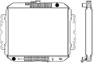 SAKURA  Automotive 1241-0202 radiatorius, variklio aušinimas