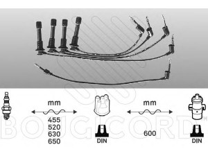BOUGICORD 7145 uždegimo laido komplektas 
 Kibirkšties / kaitinamasis uždegimas -> Uždegimo laidai/jungtys
ZX1818140, ZX1918140, OK20118140