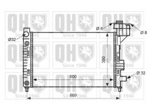 QUINTON HAZELL QER1709 radiatorius, variklio aušinimas 
 Aušinimo sistema -> Radiatorius/alyvos aušintuvas -> Radiatorius/dalys
168 500 0202, 168 500 0602