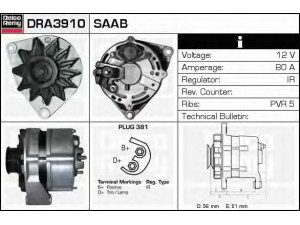 DELCO REMY DRA3910 kintamosios srovės generatorius 
 Elektros įranga -> Kint. sr. generatorius/dalys -> Kintamosios srovės generatorius
9506353, 9529033, 8545725, 93184958