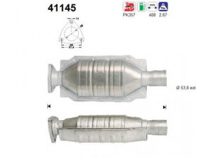 AS 41145 katalizatoriaus keitiklis 
 Išmetimo sistema -> Katalizatoriaus keitiklis
60626893, 60626894, 60630078
