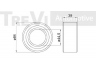 TREVI AUTOMOTIVE WB1162 rato guolio komplektas 
 Ašies montavimas/vairavimo mechanizmas/ratai -> Rato stebulė/montavimas -> Rato guolis
71742699, 4344079J00, 4344079J00000