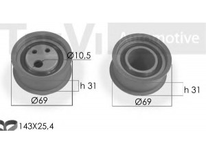 TREVI AUTOMOTIVE KD1051 paskirstymo diržo komplektas 
 Techninės priežiūros dalys -> Papildomas remontas