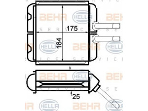 HELLA 8FH 351 024-221 šilumokaitis, salono šildymas 
 Šildymas / vėdinimas -> Šilumokaitis
96190674, 96201949, 96231949, P96201949