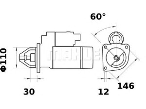 MAHLE ORIGINAL MS 317 starteris