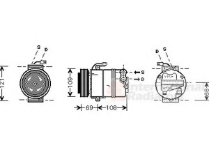 VAN WEZEL 3700K358 kompresorius, oro kondicionierius 
 Oro kondicionavimas -> Kompresorius/dalys
24464152, 6854013-24464152, 6854013