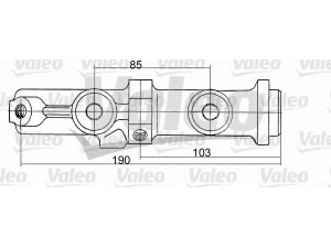 VALEO 350680 pagrindinis cilindras, stabdžiai 
 Stabdžių sistema -> Pagrindinis stabdžių cilindras
95496631