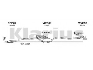 KLARIUS 960393U išmetimo sistema 
 Išmetimo sistema -> Išmetimo sistema, visa