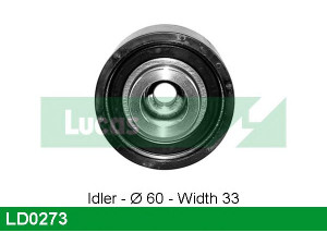 LUCAS ENGINE DRIVE LD0273 įtempiklio skriemulys, paskirstymo diržas