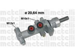 METELLI 05-0553 pagrindinis cilindras, stabdžiai 
 Stabdžių sistema -> Pagrindinis stabdžių cilindras
46010-00QAG, 46010-00QAH, 4414014