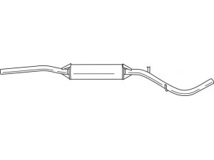 AKS DASIS SG42402 vidurinis duslintuvas 
 Išmetimo sistema -> Duslintuvas
6U0253401H