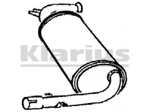 KLARIUS 210039 vidurinis duslintuvas 
 Išmetimo sistema -> Duslintuvas
5433545, 95653975, 5433545, 5433545