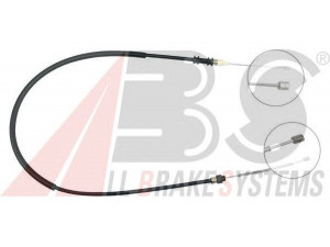 A.B.S. K15617 trosas, stovėjimo stabdys 
 Stabdžių sistema -> Valdymo svirtys/trosai
36531-00Q0B, 36531-00QAE, 7700 311 698