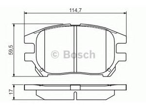 BOSCH 0 986 495 140 stabdžių trinkelių rinkinys, diskinis stabdys 
 Techninės priežiūros dalys -> Papildomas remontas
04465 48040, 04465 48050, 04465 48050
