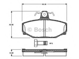 BOSCH 0 986 TB2 164 stabdžių trinkelių rinkinys, diskinis stabdys 
 Techninės priežiūros dalys -> Papildomas remontas
