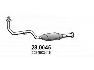 ASSO 28.0045 katalizatoriaus keitiklis 
 Išmetimo sistema -> Katalizatoriaus keitiklis
2034903019, 2034903419