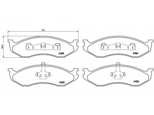 BREMBO P 37 004 stabdžių trinkelių rinkinys, diskinis stabdys 
 Techninės priežiūros dalys -> Papildomas remontas
4713175, 4778058, 4778058AB, 5252531