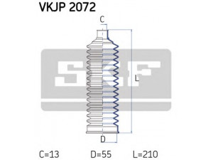 SKF VKJP 2072 gofruotoji membrana, vairavimas 
 Vairavimas -> Gofruotoji membrana/sandarinimai
45 535 050 10, 7820040638, 45535-05010