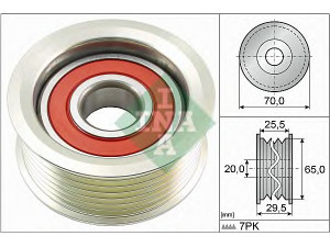 INA 532 0803 10 kreipiantysis skriemulys, V formos rumbuotas diržas 
 Diržinė pavara -> V formos rumbuotas diržas/komplektas -> Laisvasis/kreipiamasis skriemulys
56980-RL0-G01