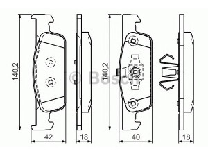 BOSCH 0 986 TB3 172 stabdžių trinkelių rinkinys, diskinis stabdys 
 Techninės priežiūros dalys -> Papildomas remontas
41 06 025 81R, 41 06 056 12R, 410602581R