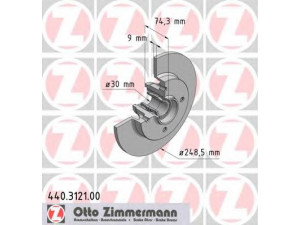 ZIMMERMANN 440.3121.00 stabdžių diskas 
 Dviratė transporto priemonės -> Stabdžių sistema -> Stabdžių diskai / priedai
4249.65, 4249.66
