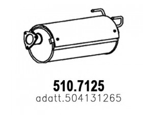 ASSO 510.7125 galinis duslintuvas 
 Išmetimo sistema -> Duslintuvas
504131265