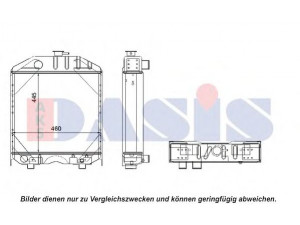 AKS DASIS 440063N radiatorius, variklio aušinimas