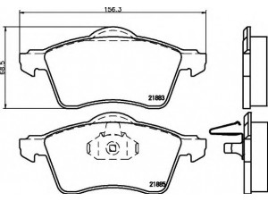HELLA 8DB 355 008-011 stabdžių trinkelių rinkinys, diskinis stabdys 
 Techninės priežiūros dalys -> Papildomas remontas
7D0698151, 7D0698151E, 7D0698151
