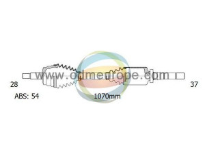 ODM-MULTIPARTS 18-162111 kardaninis velenas 
 Ratų pavara -> Kardaninis velenas
32735S, 3273CH, 3273CJ, 3273Q5