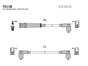 TESLA T023B uždegimo laido komplektas 
 Kibirkšties / kaitinamasis uždegimas -> Uždegimo laidai/jungtys
12121710591